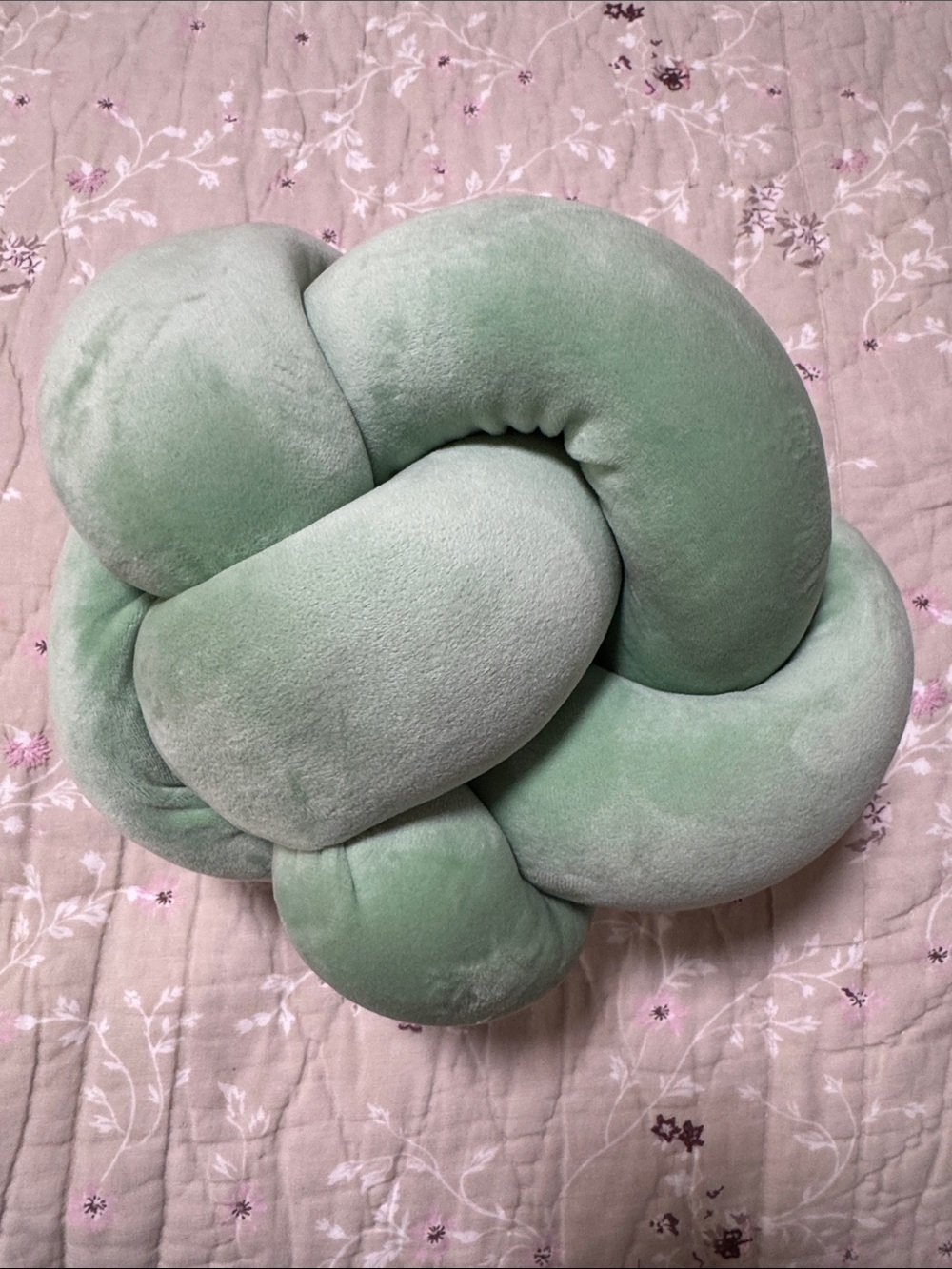 Room Essentials Mint Green Knot Accent Pillow